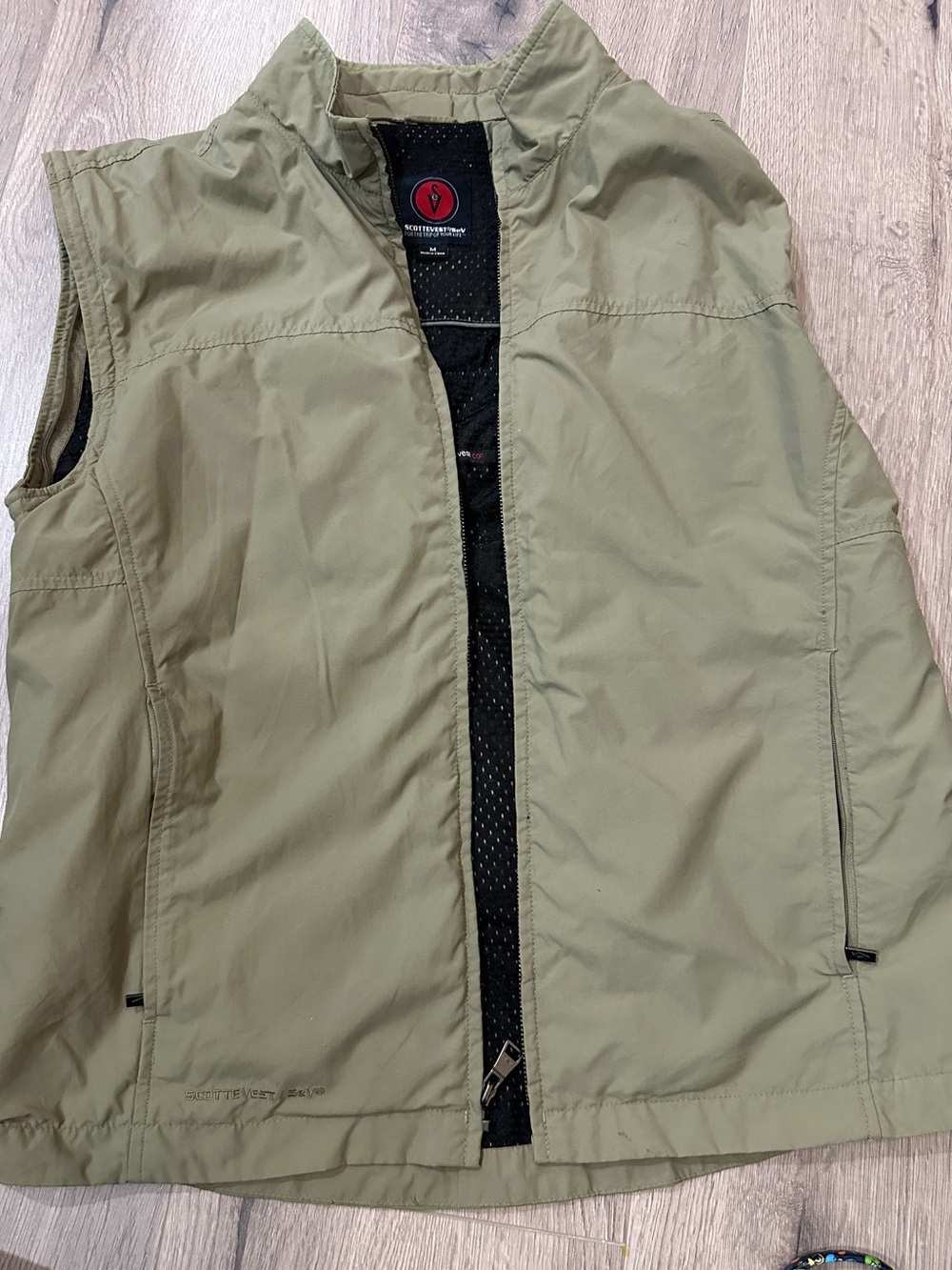 Scottevest Mens Olive Green Travel Vest
